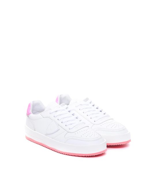 Philippe Model White Nice Low Sneakers