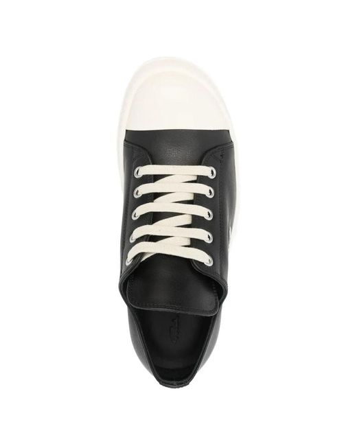 Rick Owens Black Extreme Low Sneakers