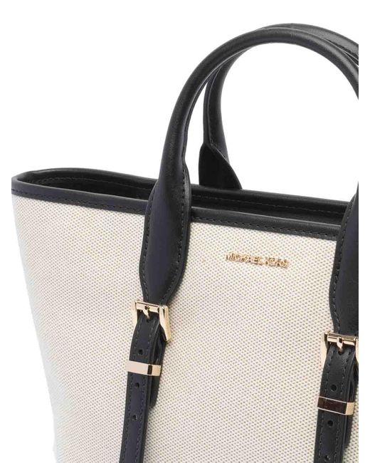 MICHAEL Michael Kors White Small Moore Satchel Bag