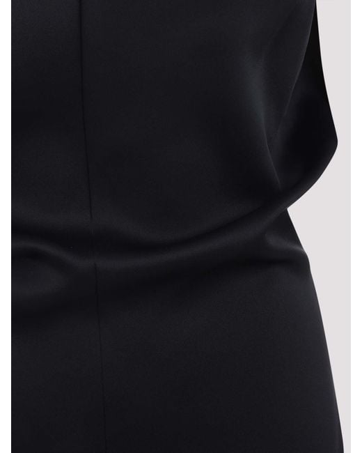 Khaite Black Acetate Toma Dress
