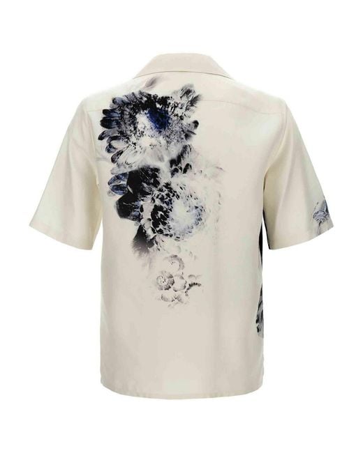 Alexander McQueen Black Dutch Flower Shirt for men