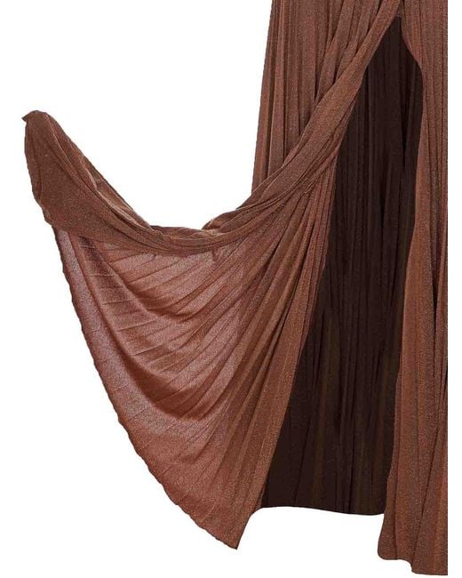 Elisabetta Franchi Brown Cuoio Dress