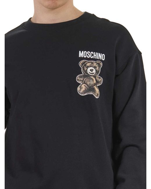 Moschino Blue Adrian Bear Sweatshirt for men