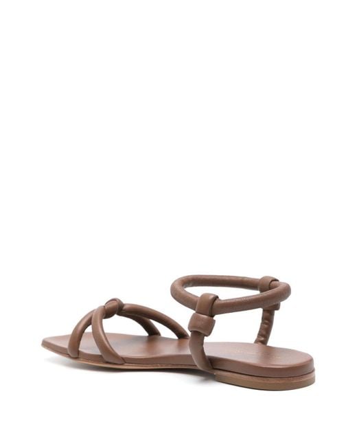 Gianvito Rossi Brown Juno Sandals
