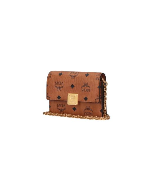 MCM Brown Wallet With Chain