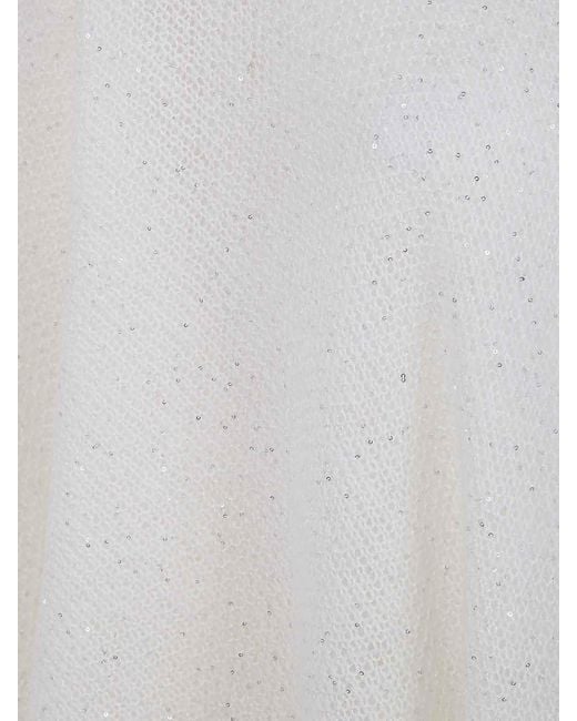 Fabiana Filippi White Campagna Long Cardigan