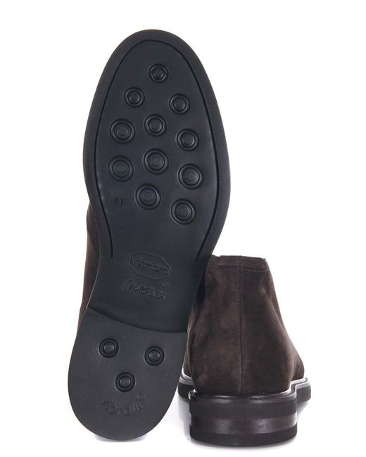 JEROLD WILTON Brown Suede Ankle Boots for men
