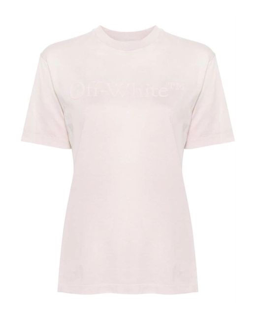 Off-White c/o Virgil Abloh Pink T-shirt With Logo