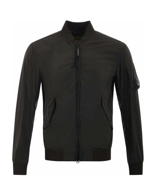 C P Company Black Stretch Nylon Jacket for men