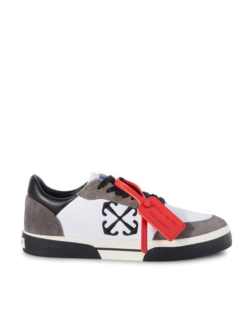 Off-White c/o Virgil Abloh Red Off- Low Vulcanized Sneakers for men