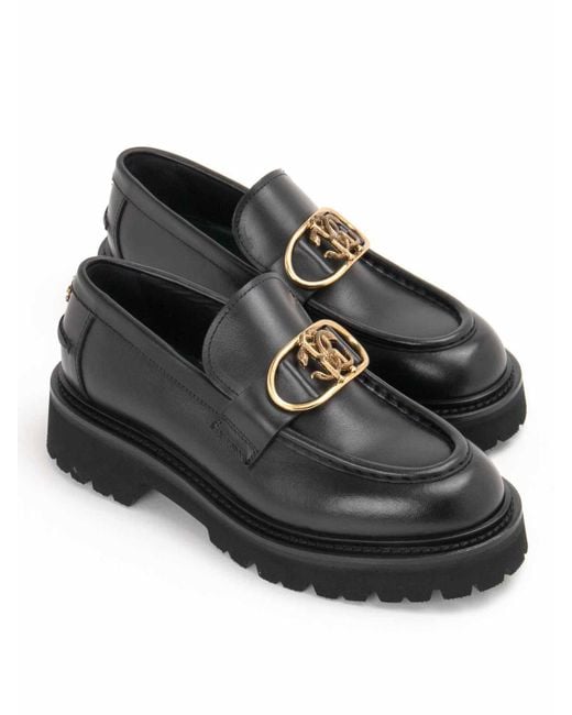 Roberto Cavalli Black Loafer