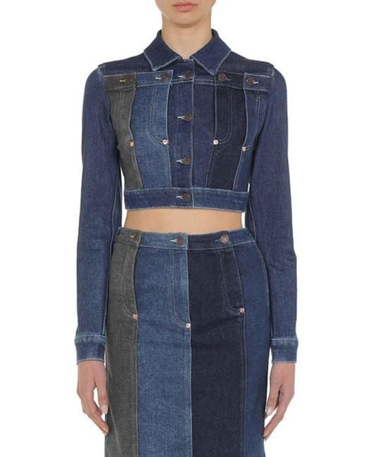 Moschino Blue Repeat Denim Jacket