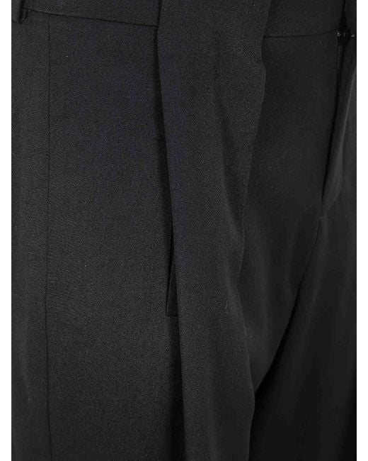 Balmain Black Gdp Pleated Pants for men