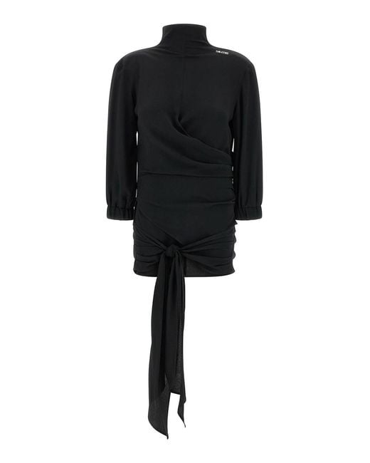 The Attico Black Sash Top