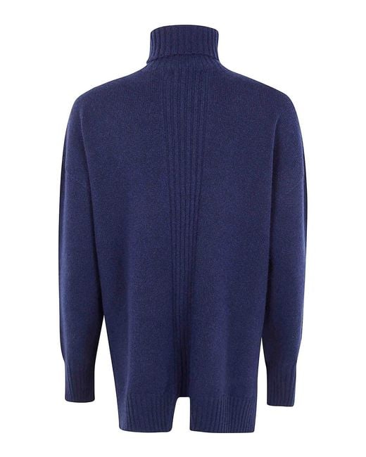 Drumohr Blue Long Sleeve Turtle Neck