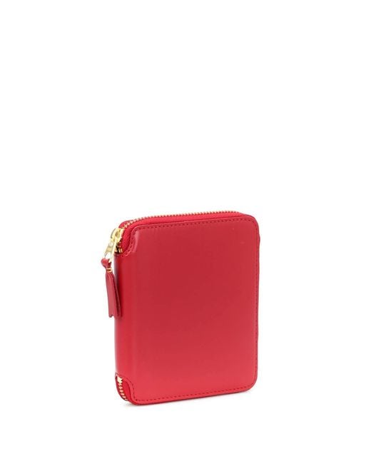 Comme des Garçons Red Super Fluo Zip Around Wallet