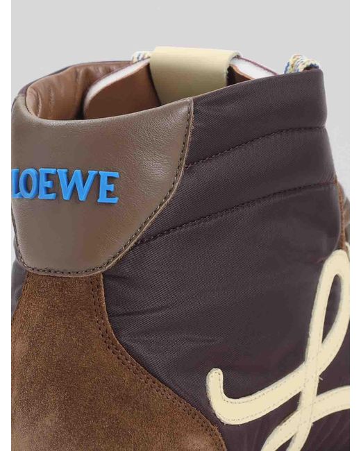 Loewe White Ballet Runner 20 High Top Sneakers