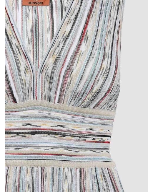 Missoni White Printed Mini Dress