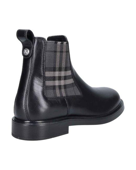 Burberry Black Pembroke Ankle Boots for men