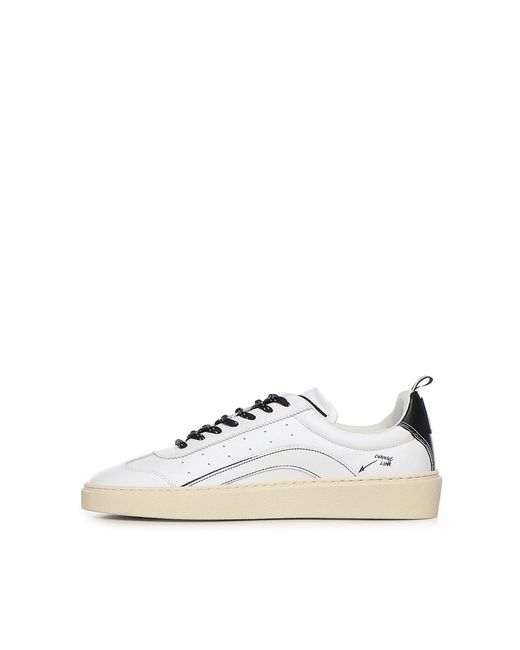 DSquared² Natural Leather Rider Sneaker for men
