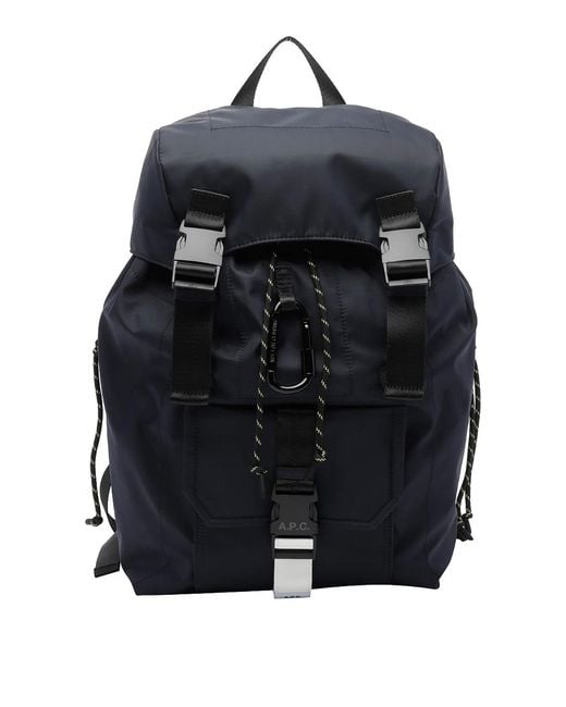 A.P.C. Black Trek Backpack for men