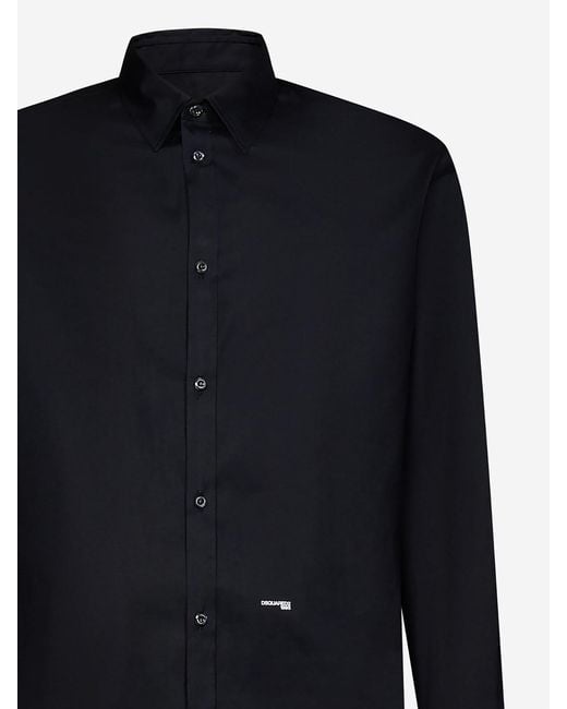 DSquared² Blue Cotton Shirt for men