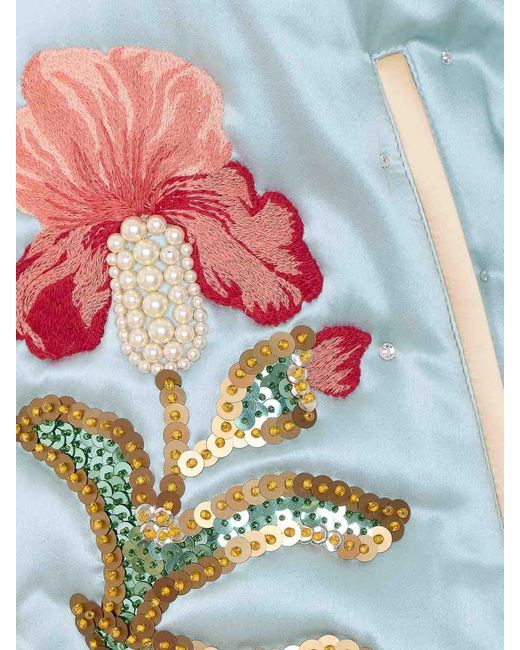Valentino Garavani Blue Embroidered Jacket