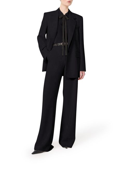 Max Mara Black Single-Breasted Cady Blazer