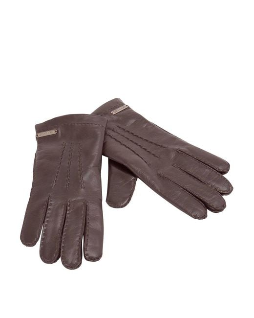 Corneliani Brown Gloves for men