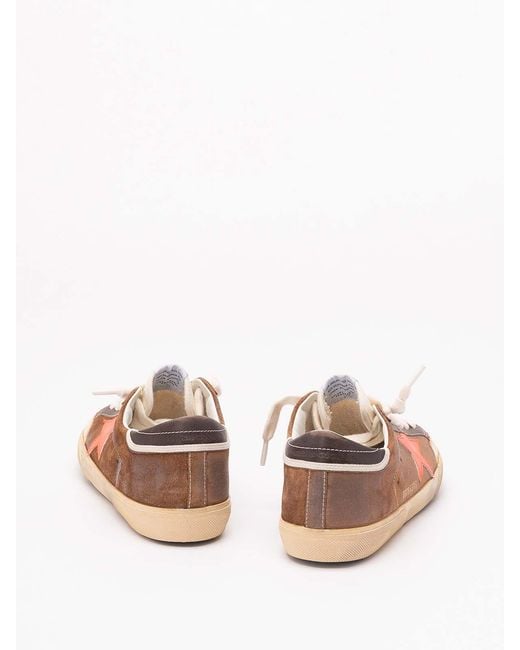Golden Goose Deluxe Brand Brown 'Super-Star' Sneakers for men