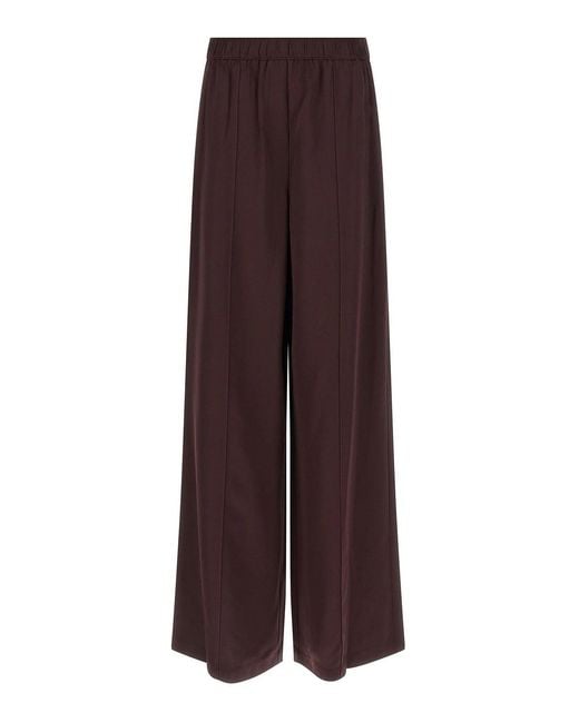 Tory Burch Purple Shiny Pants