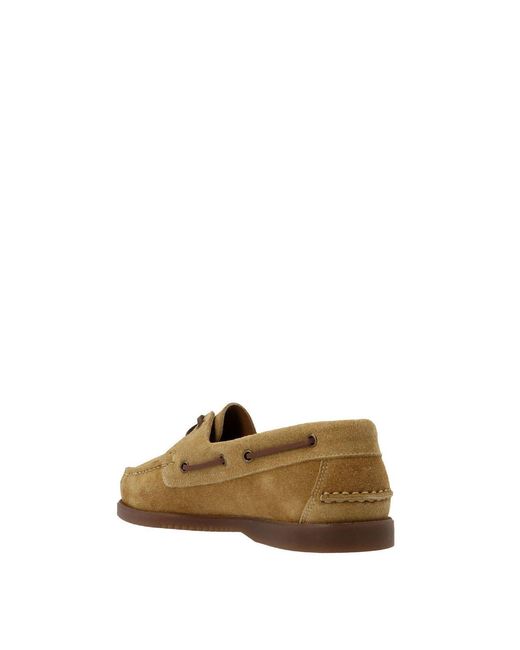 Paraboot Brown Barth Boat Loafers for men