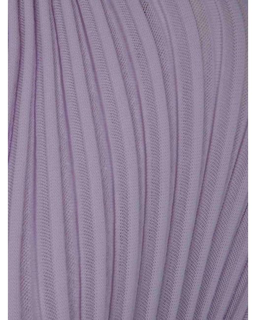 Pleats Please Issey Miyake Purple Stream Cardigan