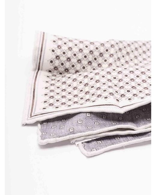 Brunello Cucinelli Gray Refined Scarf for men