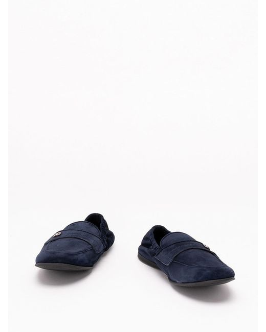 Dolce & Gabbana Blue Elastic-Back Loafers for men