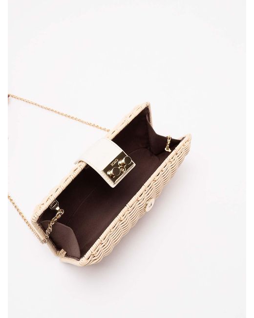 Rodo Natural Wicker Clutch