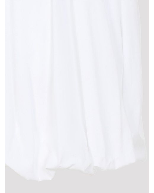 Jil Sander White Voluminous Bermuda