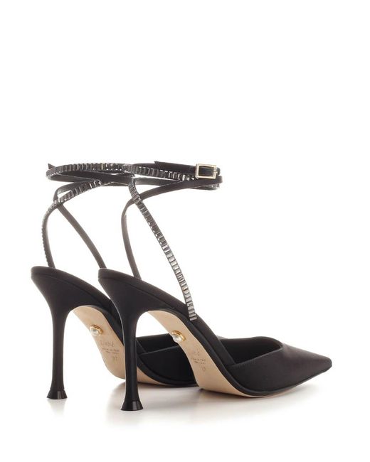 ALEVI Black Axel Satin Pump