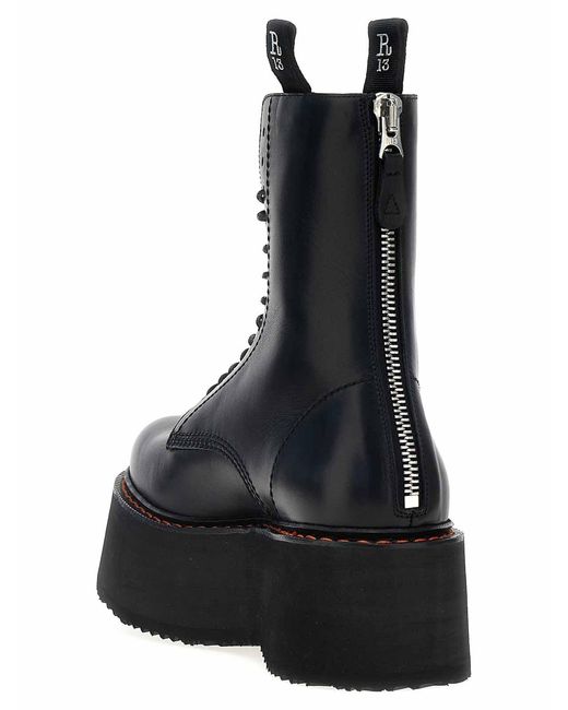 R13 Black X-Stack' Boots