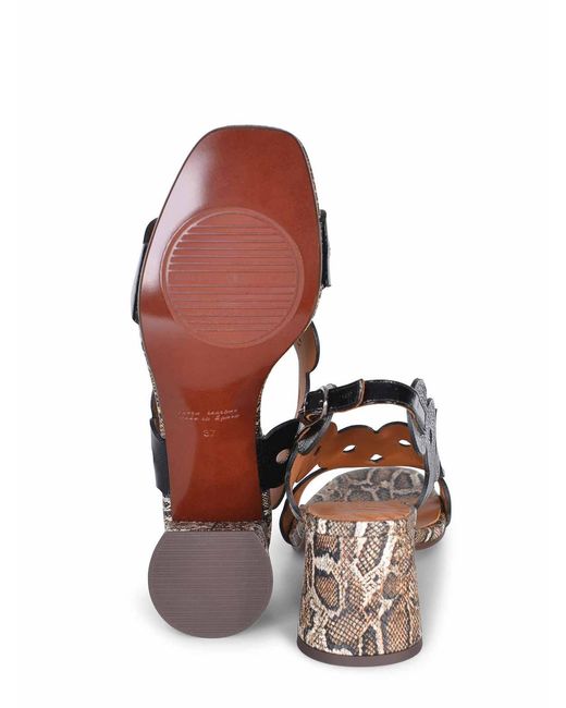 Chie Mihara Natural Sandals Made Of Leather