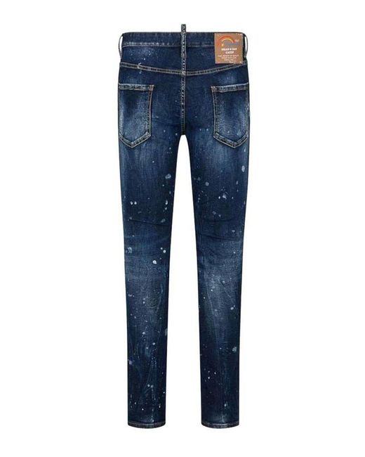 DSquared² Blue Skinny Cut Indigo Jeans for men