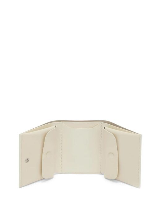 Jil Sander Natural Folded Leather Card Holder