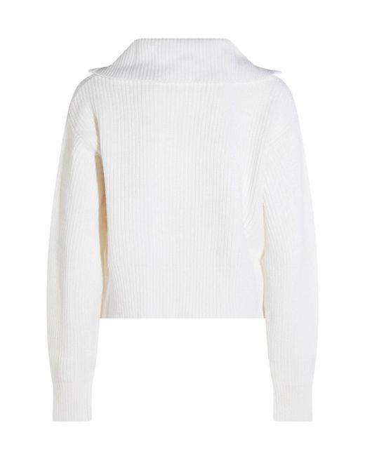 Max Mara White Pullover