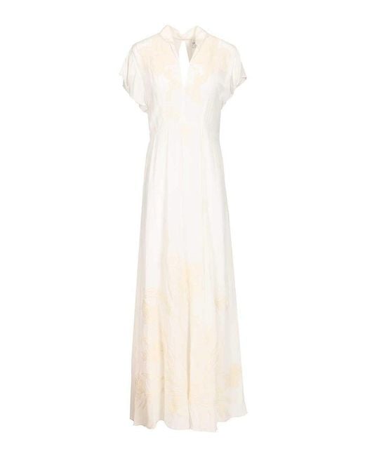 Forte_forte White Iris Velvet Dress