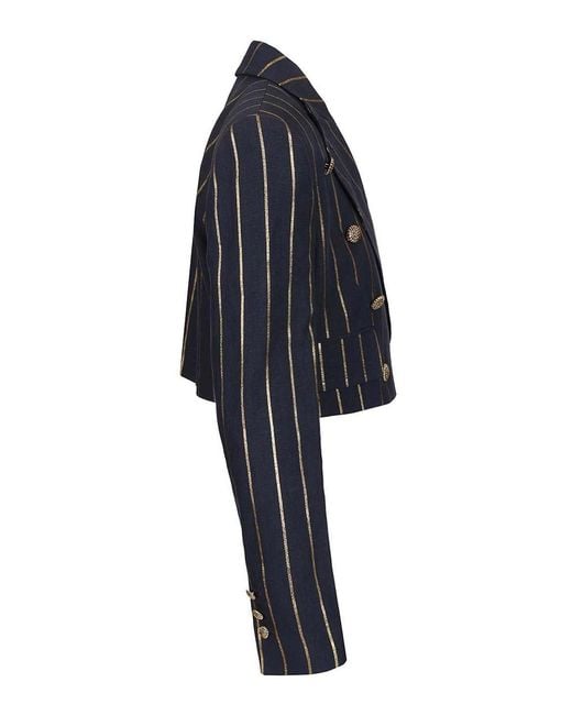Vivienne Westwood Blue Cut Off Blazer