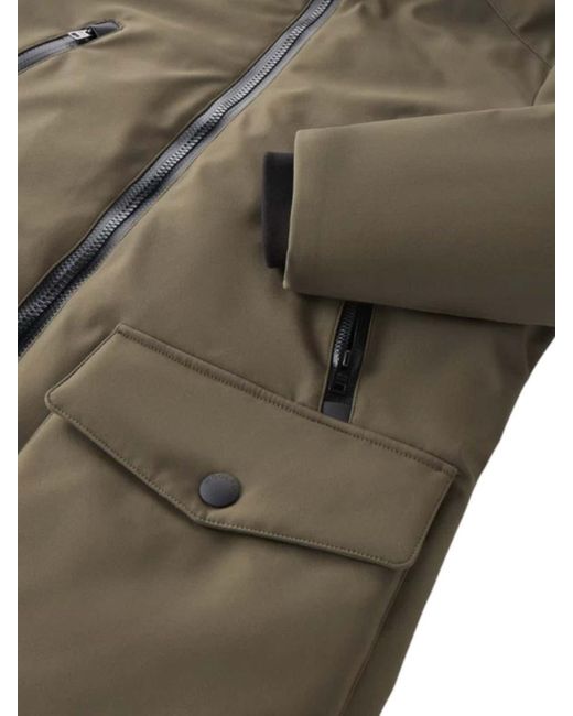 Woolrich Gray Soft Shell Parka for men