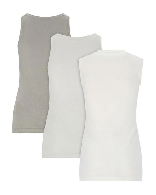 Jil Sander White Set 3 Tank Top