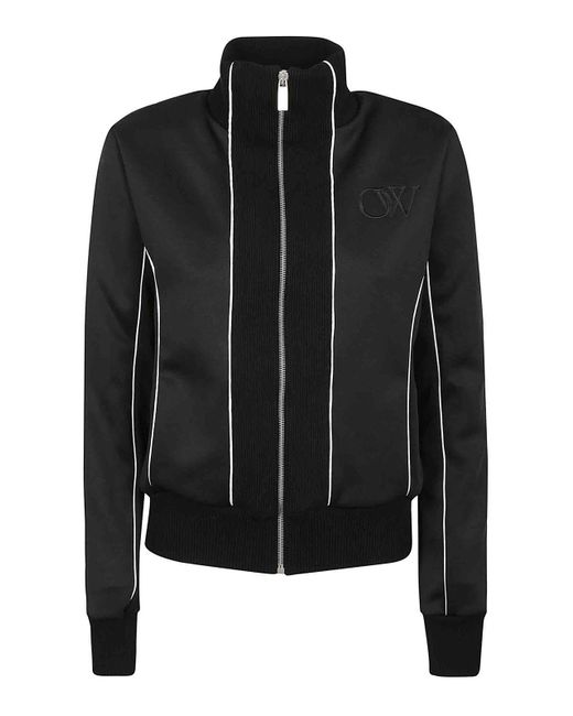 Off-White c/o Virgil Abloh Black Ow Fitted Track Jkt