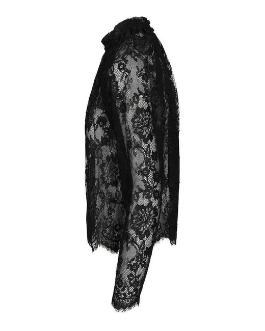 Self-Portrait Black Lace Blouse