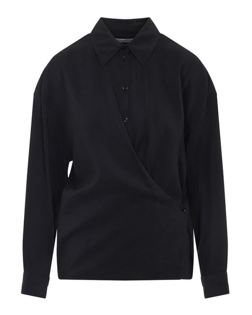 Lemaire Blue Twisted Shirt